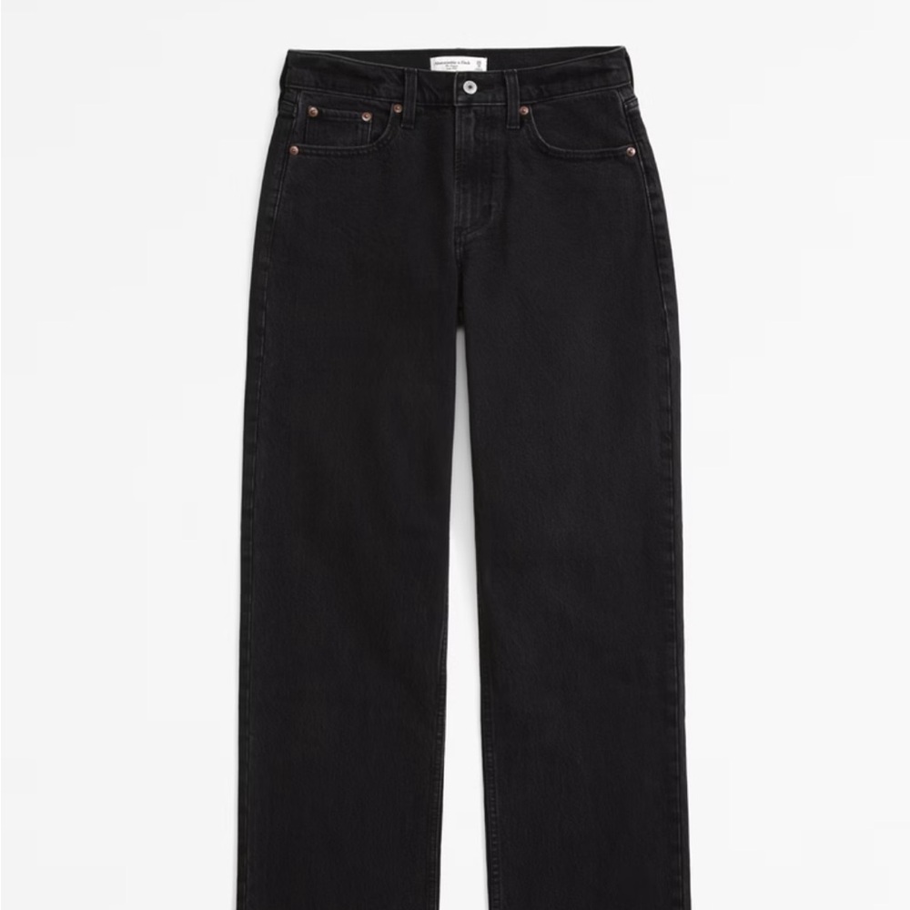 Abercrombie & Fitch Black Low Rise Loose Jeans